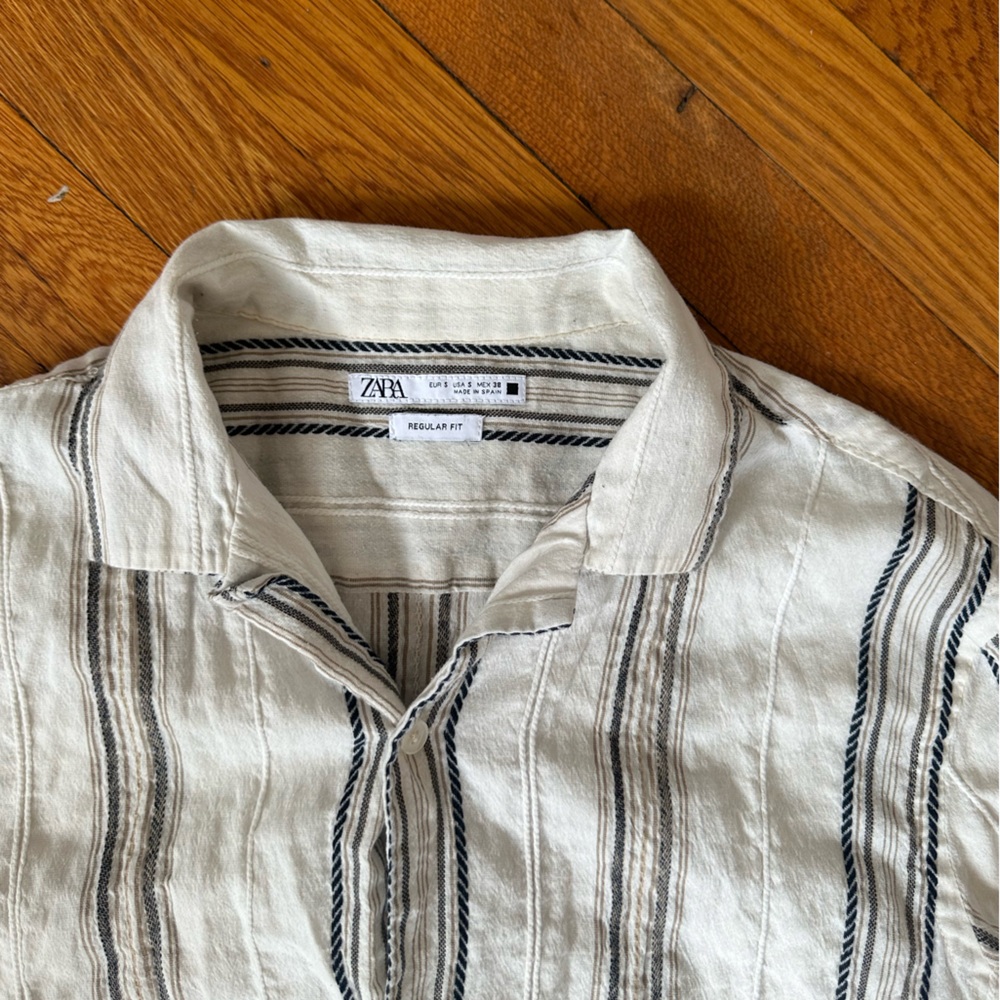 Men’s Zara Linen Button Down